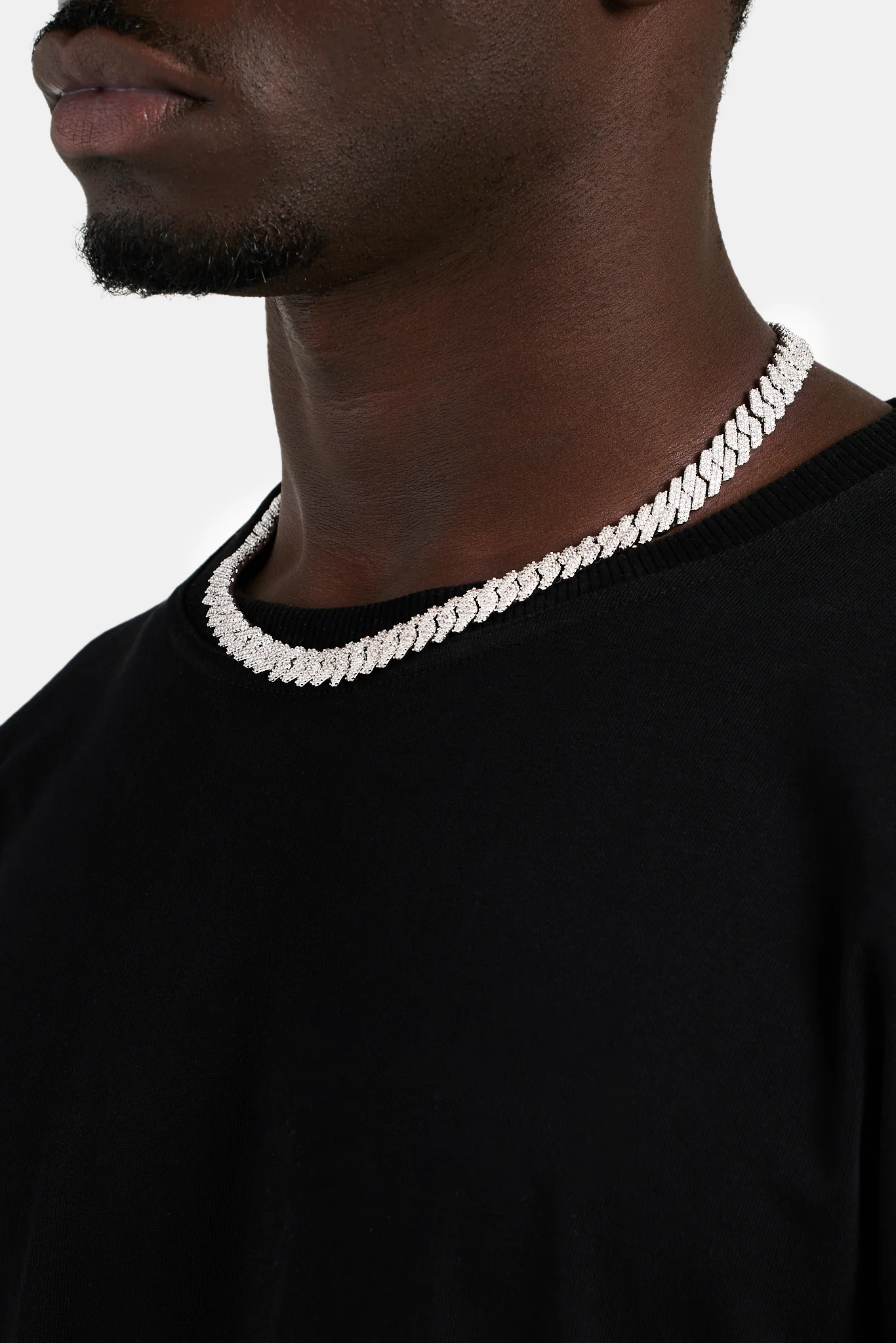10mm Iced Prong Link Chain - Image 3
