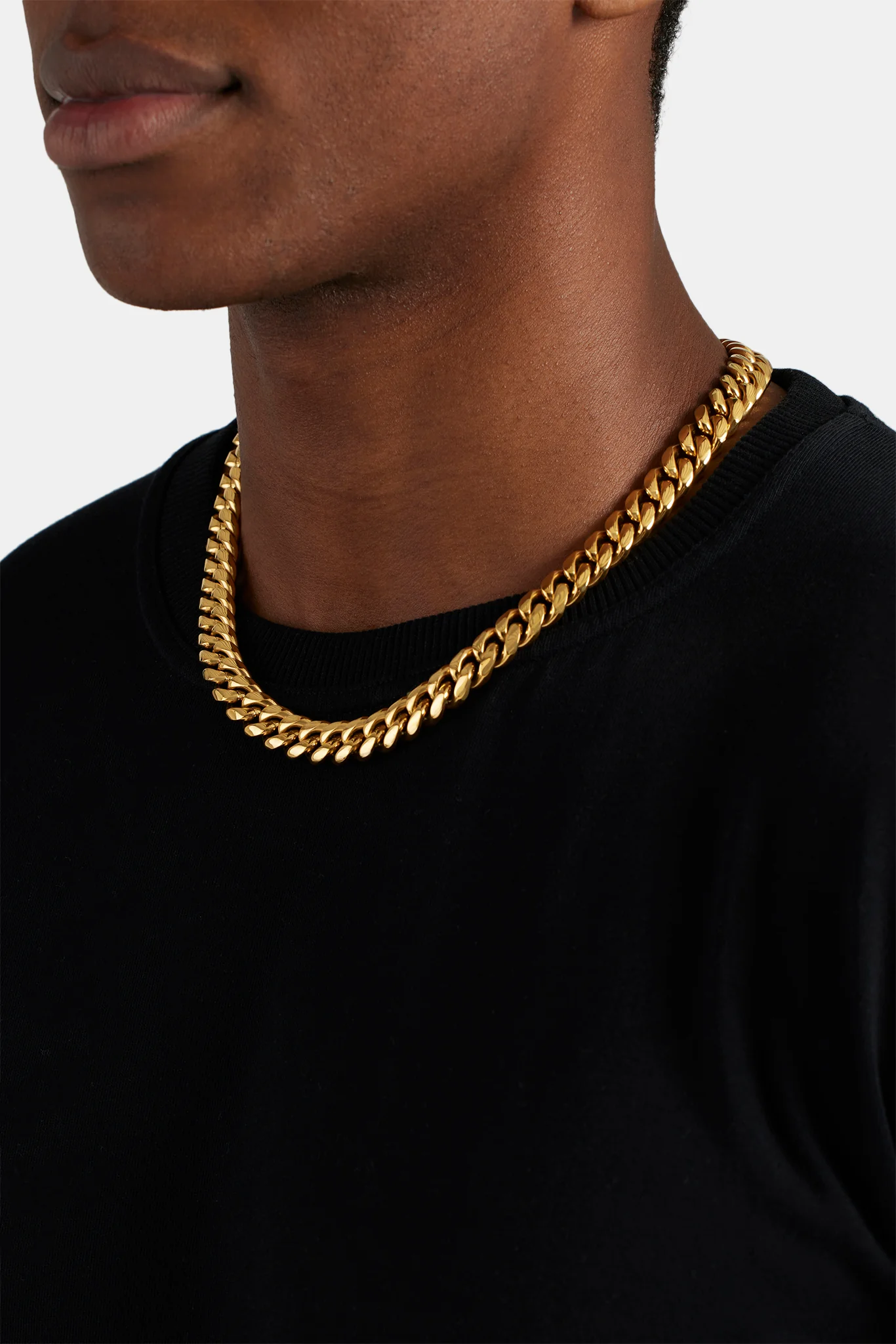 12mm Miami Cuban Link Chain - Gold - Image 3