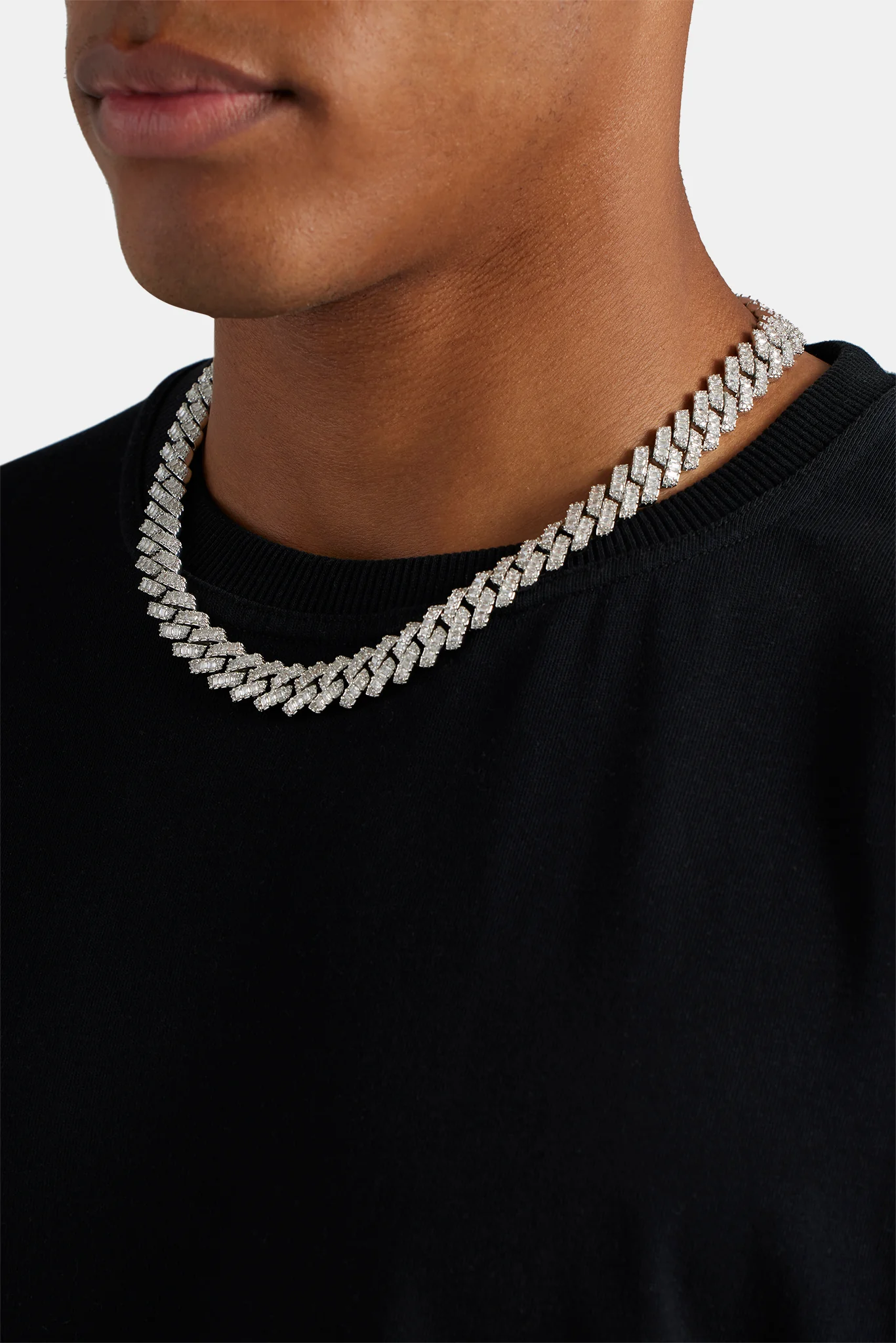 14mm Baguette Prong Cuban Chain - Image 6