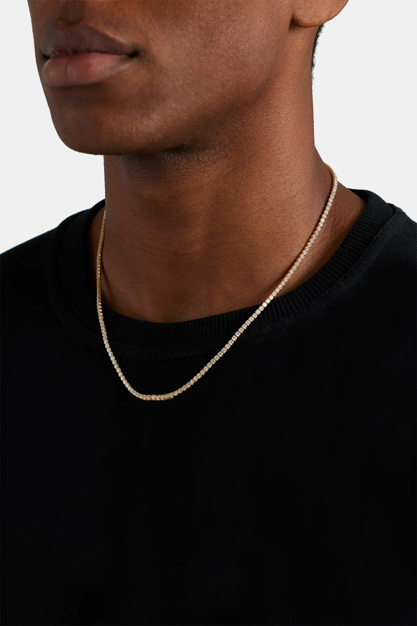 Micro Tennis Chain - Gold 2.5mm - Image 6