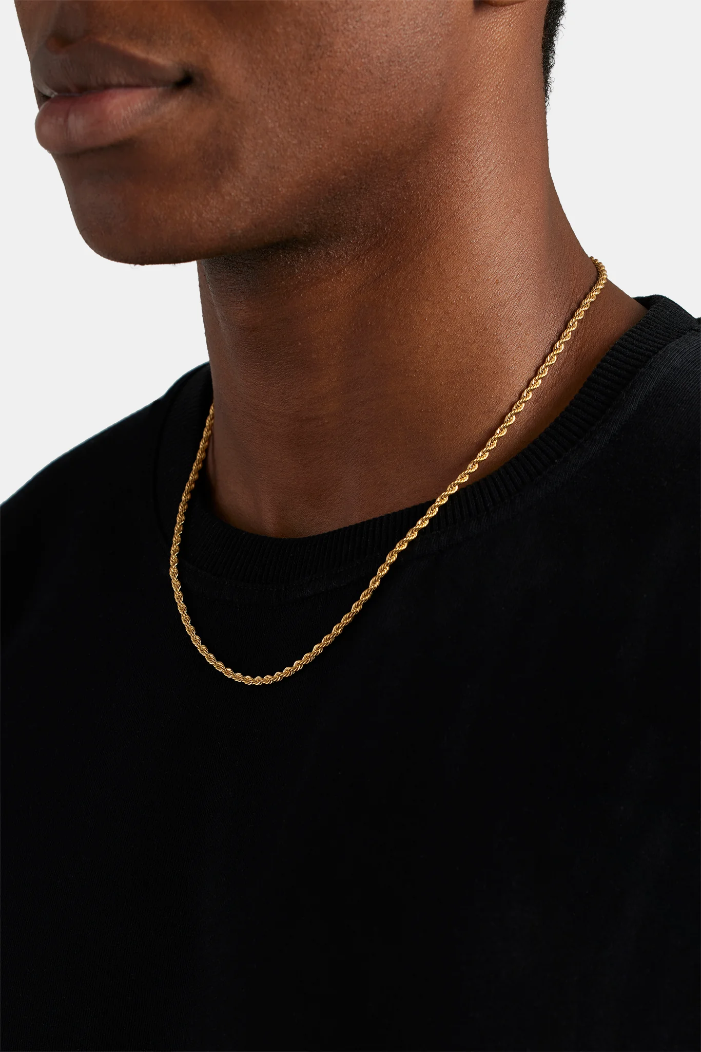 3mm Rope Chain - Gold - Image 3