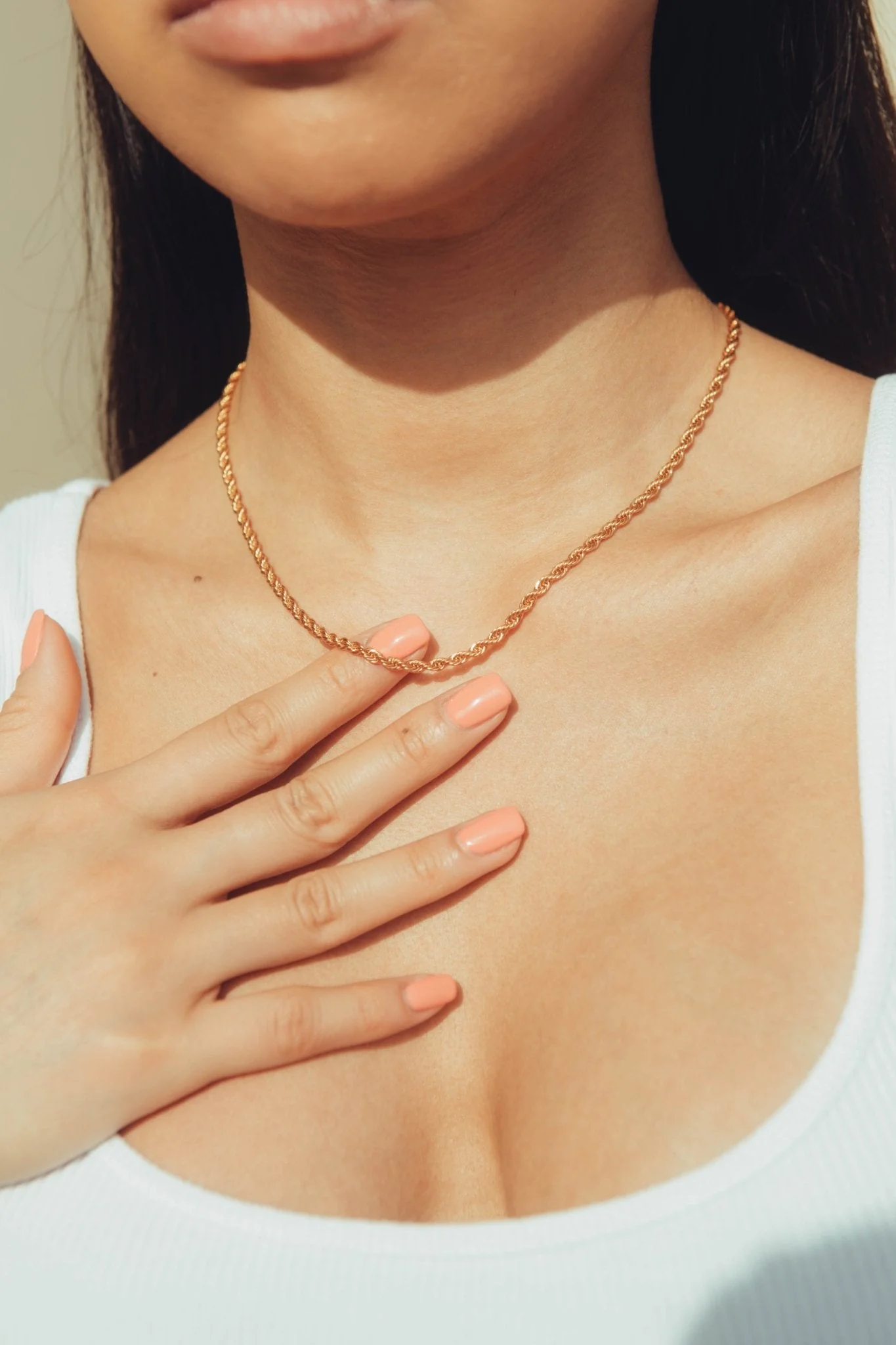 3mm Rope Chain - Rose Gold - Image 3