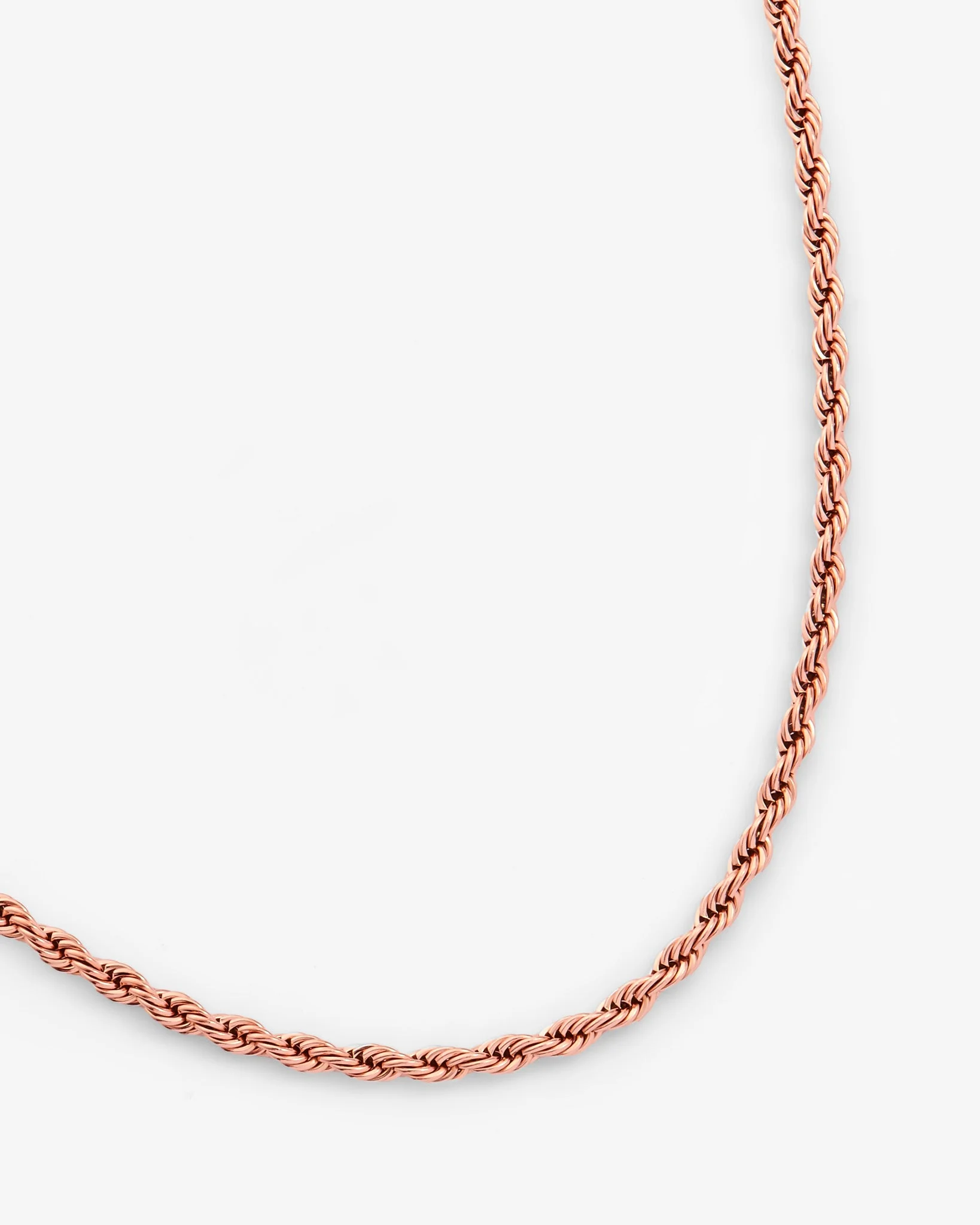 3mm Rope Chain - Rose Gold - Image 4