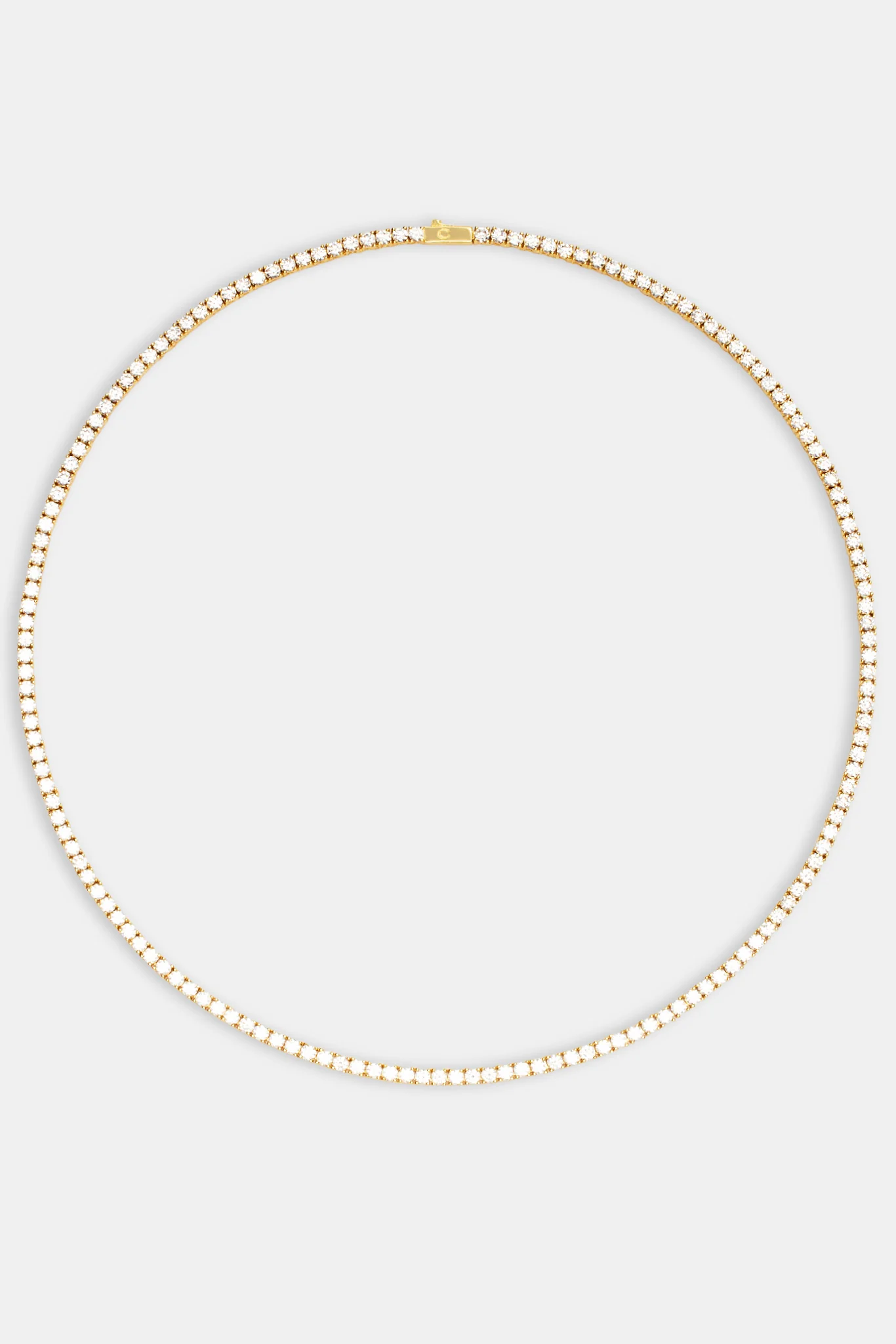 3mm Tennis Chain - Gold - Image 4