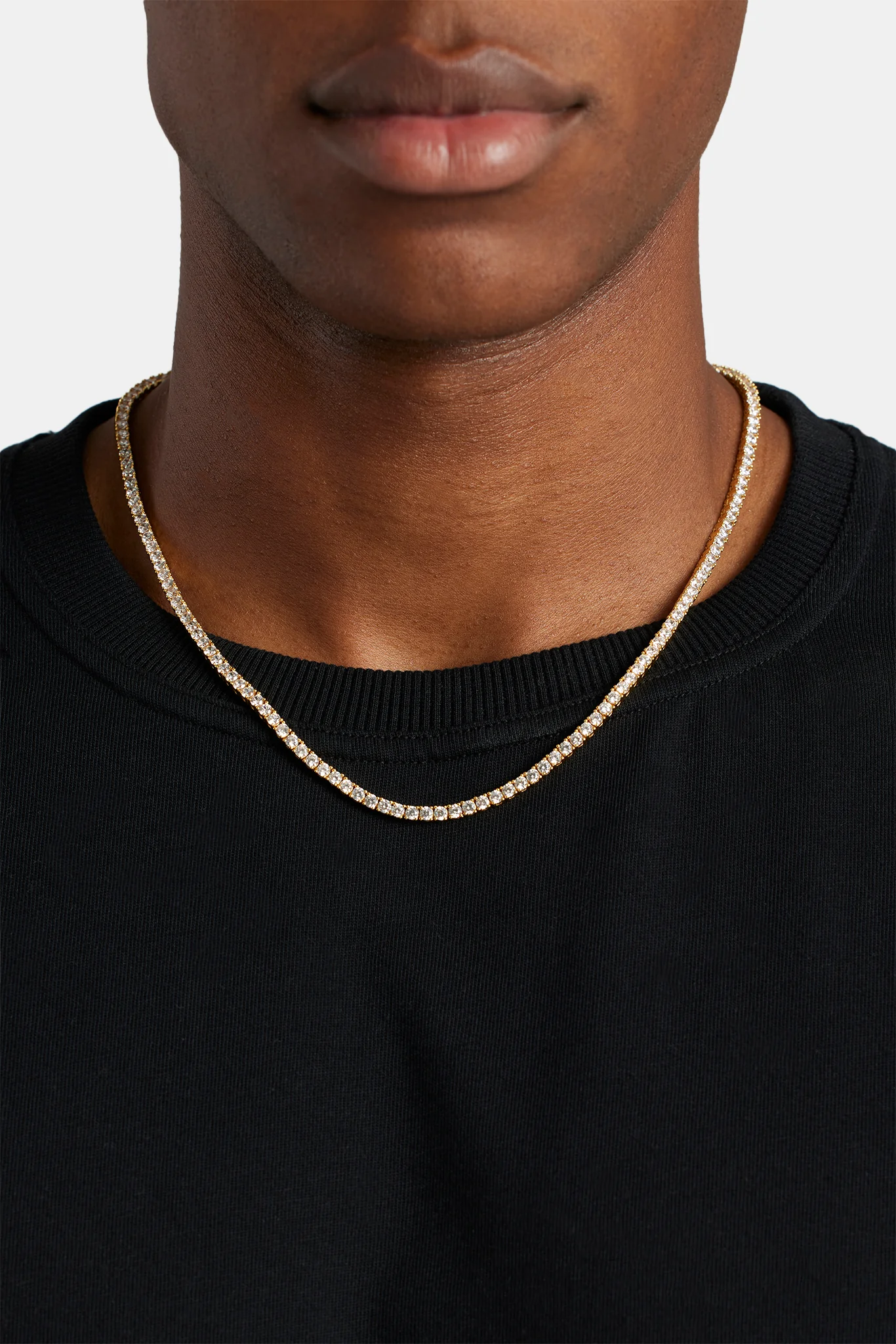 3mm Tennis Chain - Gold - Image 5