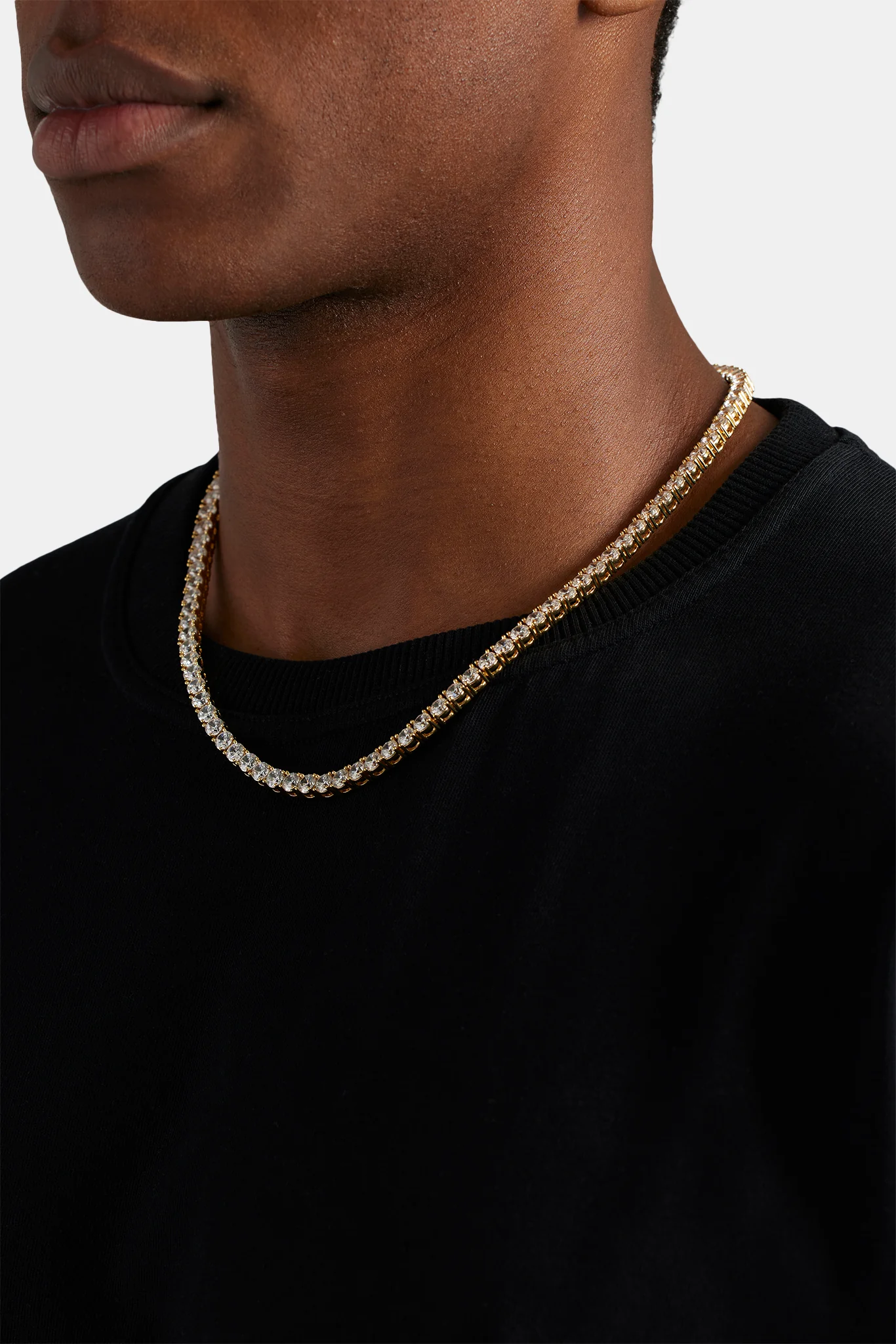 5mm Tennis Chain - Gold - Image 4