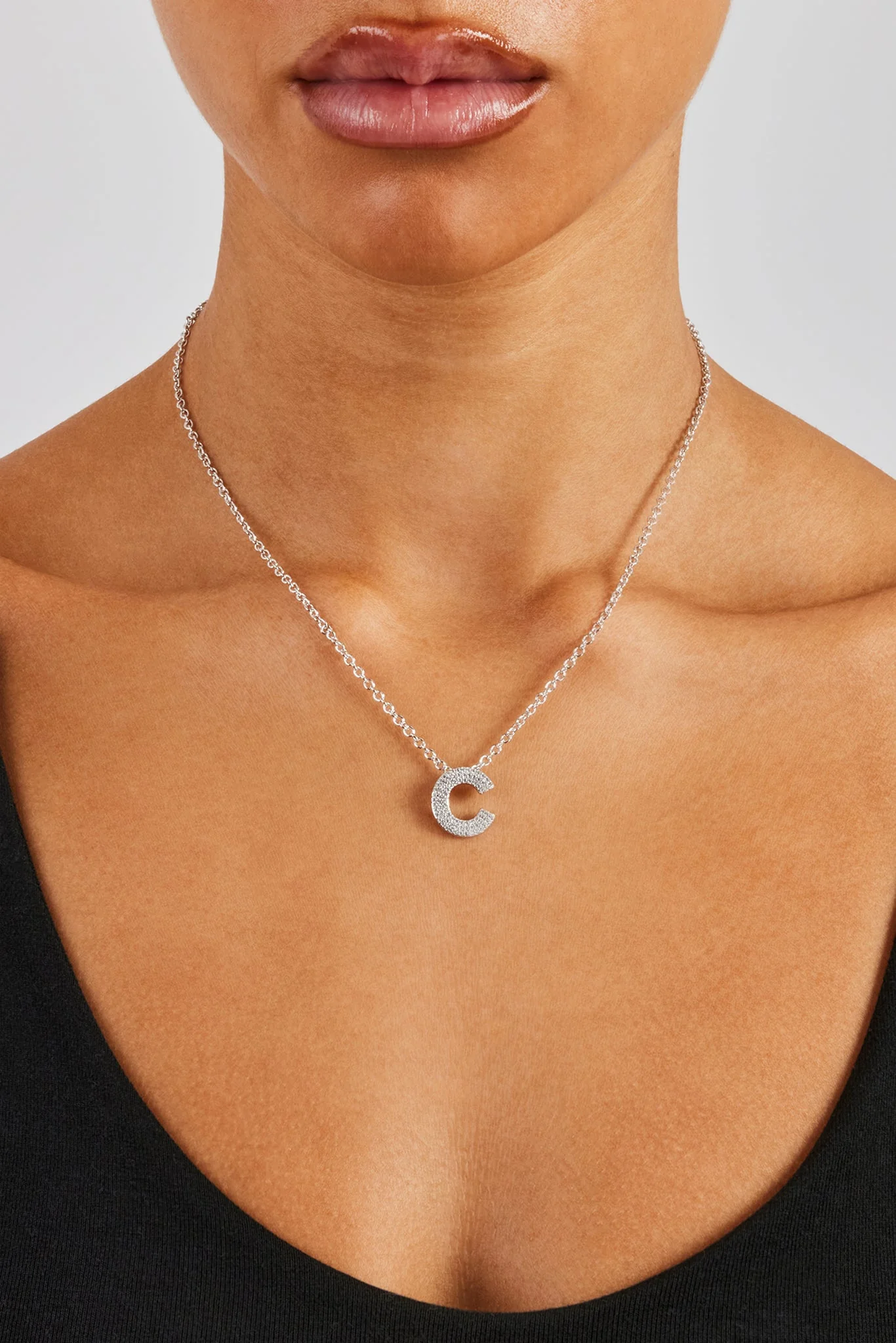 Iced Initial Necklace - 20mm - Image 3