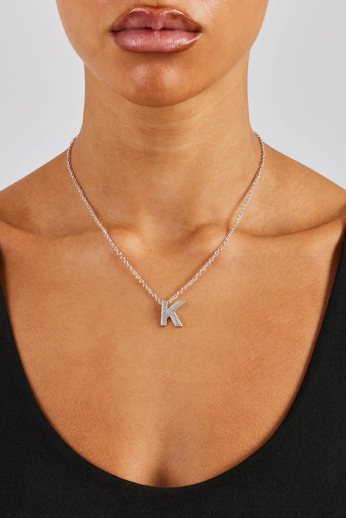 Iced Initial Necklace - 20mm - Image 7