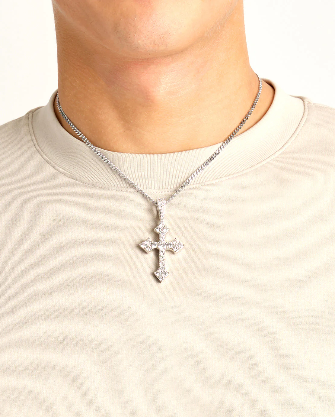 Iced Celtic Cross Pendant - 35mm - Image 6