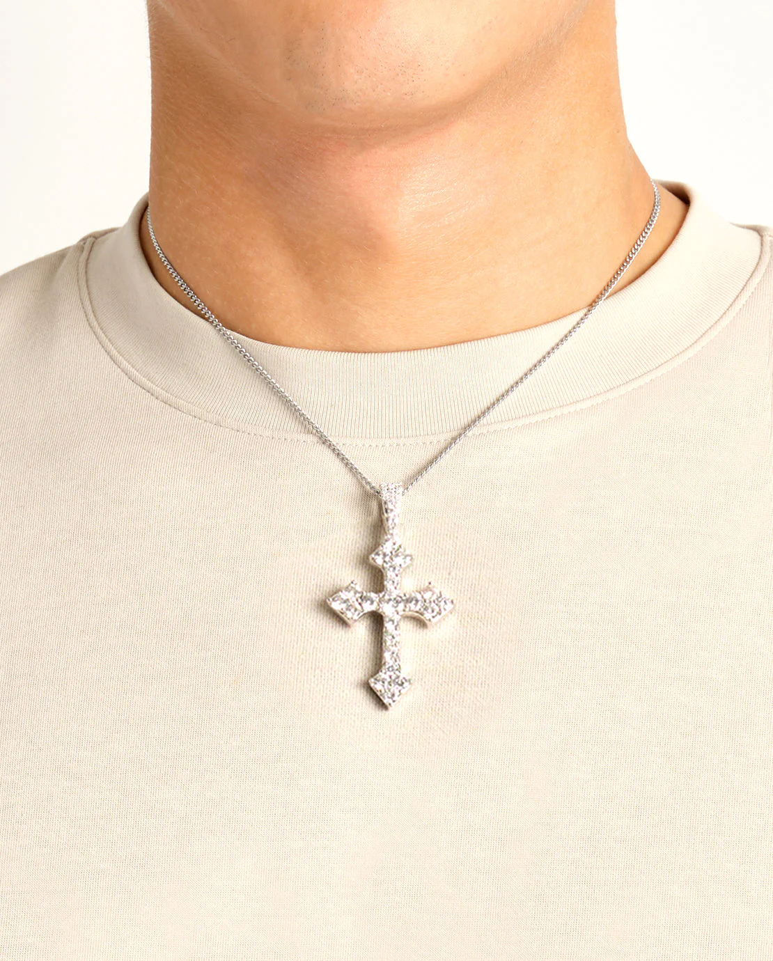 Iced Celtic Cross Pendant - 35mm - Image 8