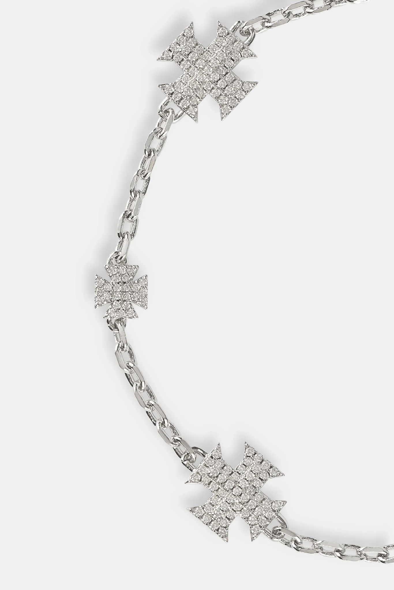 Iced Micro Motif Rolo Bracelet - 8mm - Image 3