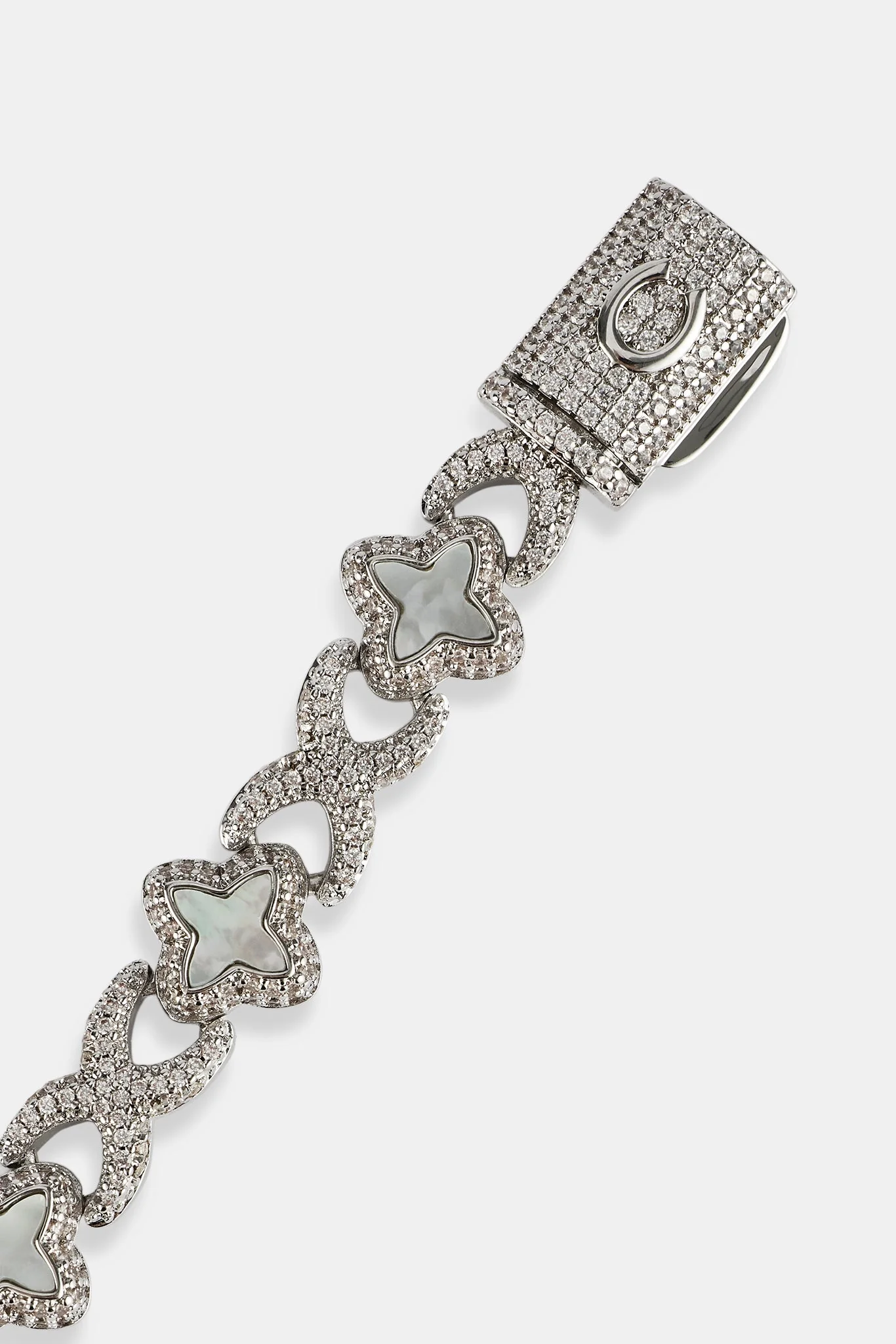 Mother of Pearl Micro Motif Rolo Bracelet - 8mm - Image 4