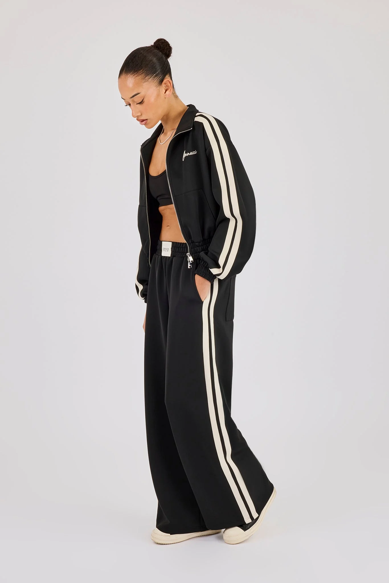 Super Baggy Taping Pant - Black - Image 4