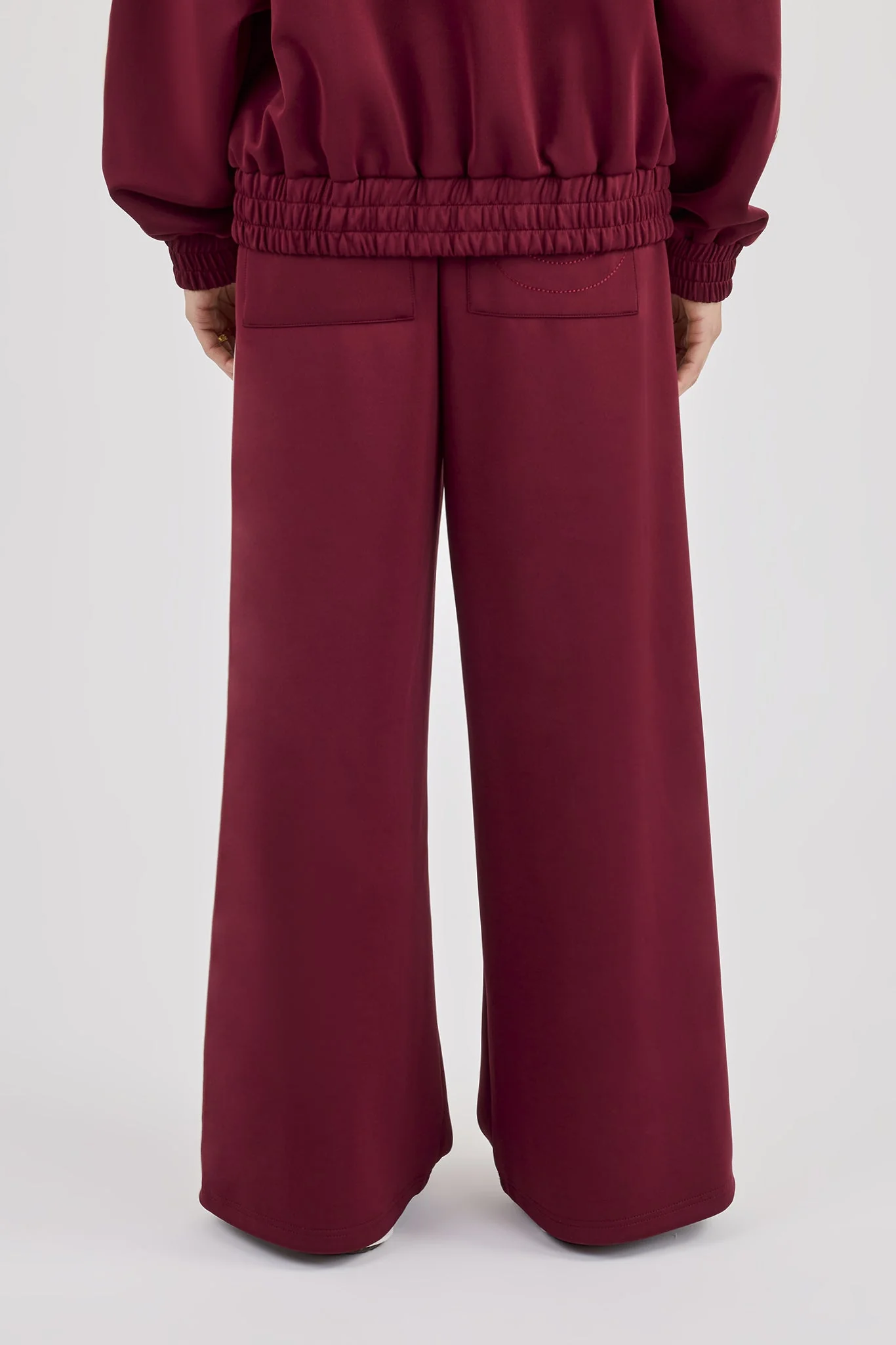 Super Baggy Taping Pant - Burgundy - Image 3